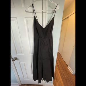 Lush Black Dress with Bow